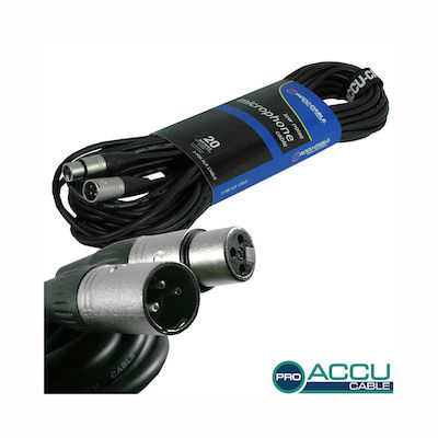 Accu-Cable Microphone Cable XLR male - XLR female 20m (AC-PRO-XMXF/20)