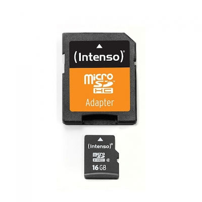 Intenso 3403470 microSDHC 16GB Class 4 Default Speed with Adapter