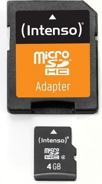 Intenso microSDHC 4GB Class 4 with Adapter