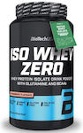 Biotech USA Iso Whey Zero With Glutamine & BCAAs Whey Protein Gluten & Lactose Free with Flavor Strawberry 908gr