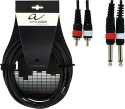 Alpha Audio 190.215 2x 6,3 мм мъжки - 2x RCA мъжки 3 м