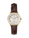 Timex Watch with Brown Leather Strap