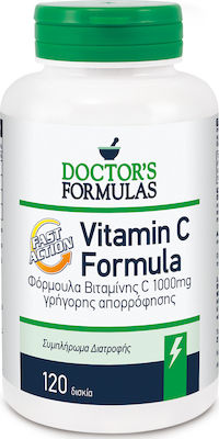 Doctor's Formulas Vitamin C Fast Action 1000mg Βιταμίνη για Ενέργεια & Ανοσοποιητικό 1000mg 120 ταμπλέτες