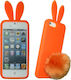 Volte-Tel Umschlag Rückseite Silikon Orange (iPhone 5/5s/SE)