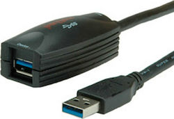 Roline 12.04.1096 USB 3.0 USB-A male σε USB-A female 5m