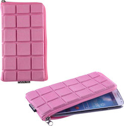 Volte-Tel Cube Zipper Sock & Pouch up to 4" Pink