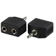 Valueline AC-012 Convertor 3.5mm masculin în 3.5mm 2x femelă 1buc