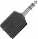 Proel AT170 Converter 6.3mm male to 6.3mm 2x female 1pcs