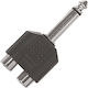 Proel AT240 Converter 6.3mm male to RCA 2x female 1pcs