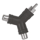 Proel AT235 Μετατροπέας RCA male σε RCA 2x female 1τμχ