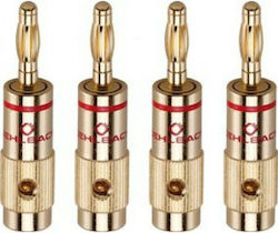 Oehlbach Plug Banana male 4pcs Gold (D1C3001)