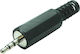 Lz Βύσμα 2.5mm Jack male Μαύρο 01.096.0004