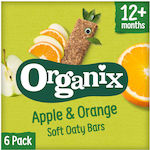 Organix Soft Oaty Bars με Γεύση Μήλο-Πορτοκάλι Χωρίς Ζάχαρη 180gr για 12+ μηνών