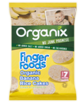 Organix Rice Cakes Fingerfoods Rice Cakes with Flavor Banana Sugar Free 50gr for 7+ months