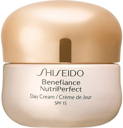 Shiseido Benefiance NutriPerfect Cremă de Față de Zi cu SPF15 pentru Hidratare, Anti-îmbătrânire și Reconstrucție cu Retinol 50ml