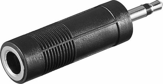ATC Mono Converter 3.5mm male to 6.3mm female Black 1pcs