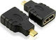 Powertech Converter micro HDMI male to HDMI female 1pcs ADA-H002