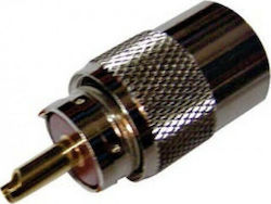 Ultimax V7506EΚ Plug Coaxial male Silver (01.101.0010)