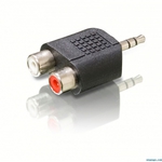 Converter 3.5mm male to RCA 2x female 1pcs