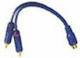 X-treme CR-881 Converter RCA 2x male to RCA female Blue 1pcs