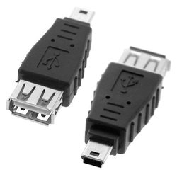 Convertor mini USB masculin în USB-A feminin