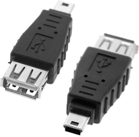 Konverter Mini-USB männlich zu USB-A weiblich Schwarz 1Stück