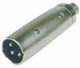 Ultimax LZ170 Converter XLR male to RCA female Silver 1pcs