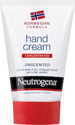 Neutrogena Concentrated Unscented Ενυδατική Κρέμα Χεριών 50ml
