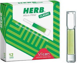 Vican Πίπες Τσιγάρων Herb Micro Filter 8mm 12τμχ
