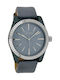 Oozoo Watch with Gray Leather Strap