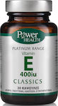 Power Health Platinum Range Vitamin E Βιταμίνη για Αντιοξειδωτικό 400iu 30 κάψουλες