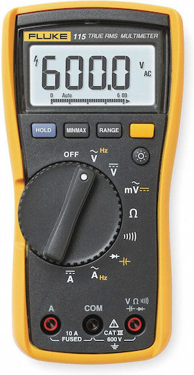 Fluke 115 Multimetru digital RMS real cu Măsurare AC / DC / Rezistență