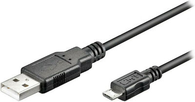 Goobay Regular USB 2.0 to micro USB Cable Μαύρο 1.8m (93181)