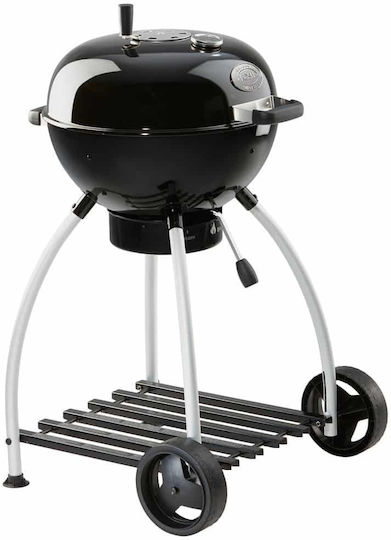 Rosle Rostfreier Stahl Tragbarer Holzkohlegrill Kessel Mit einem Deckel und Thermometer 50x50cm