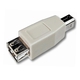 USB-B Männlich Zu USB-A Weiblich Konverter Weiß 1 Stück