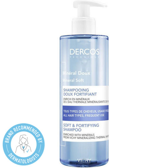 Vichy Dercos Mineral Soft Шампоан За Чувствителен Скалп За Всички Типове Коса 400ml