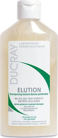 Ducray Elution Dermo Protective Shampoos for Sensitive Scalp against Dandruff & Hair Loss for Fragile, Αντι-Θραύση Hair 200ml