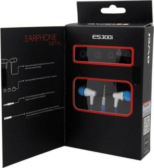 Awei ES300i In-ear Handsfree with 3.5mm Connector Blue