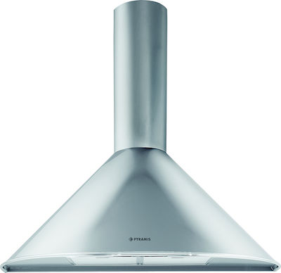 Pyramis Classic Στρογγυλός Απορροφητήρας Καμινάδα 60cm Inox