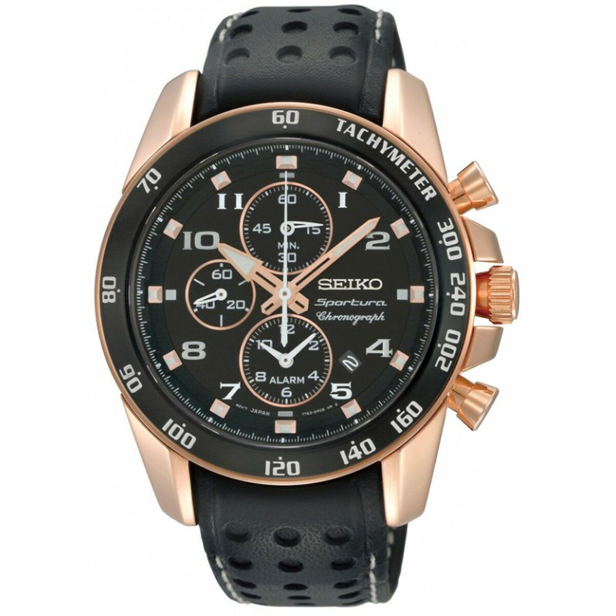 Seiko sportura leather strap on sale