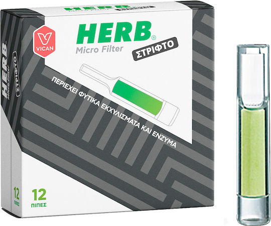 Vican Pipe De Țigară Herb 5.7mm Verde 12 Bucăți