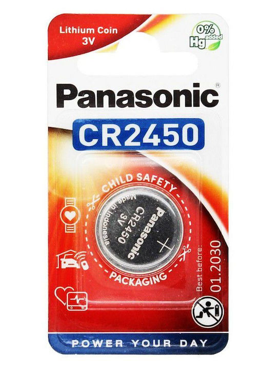 Panasonic Cell Power Μπαταρία Λιθίου CR2450 3V 1τμχ