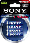 Sony Stamina Plus Αλκαλικές Μπαταρίες AAA 1.5V 4τμχ