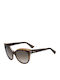 Dior Women's Sunglasses with Brown Plastic Frame DiorGlisten1 E59 HA