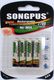 Songpus Επαναφορτιζόμενες Μπαταρίες AAA Ni-MH 2700mAh 1.2V 4τμχ