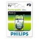 Philips Презареждаща батерия 9V Ni-MH 170mAh 1бр