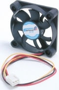 StarTech FAN5X1TX3 Gehäuselüfter 50mm mit Verbindung 3-polig / 4-Pin PWM 1Stück Schwarz