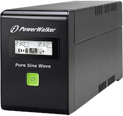 Powerwalker VI 600 SW/IEC UPS Line-Interactive 600VA 360W with 3 IEC Power Plugs