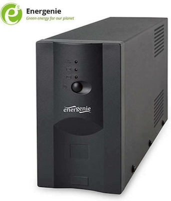 Energenie UPS Line-Interactive 1200VA with 3 Schuko Power Plugs