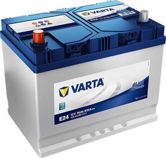 Varta Batterie Auto Blue Dynamic E24 mit Kapazität 70Ah und CCA 630A